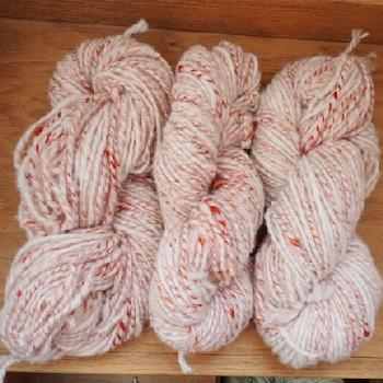Shetland wool handspun Warm Fire Image