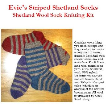 Evie's Striped Shetland socks Image
